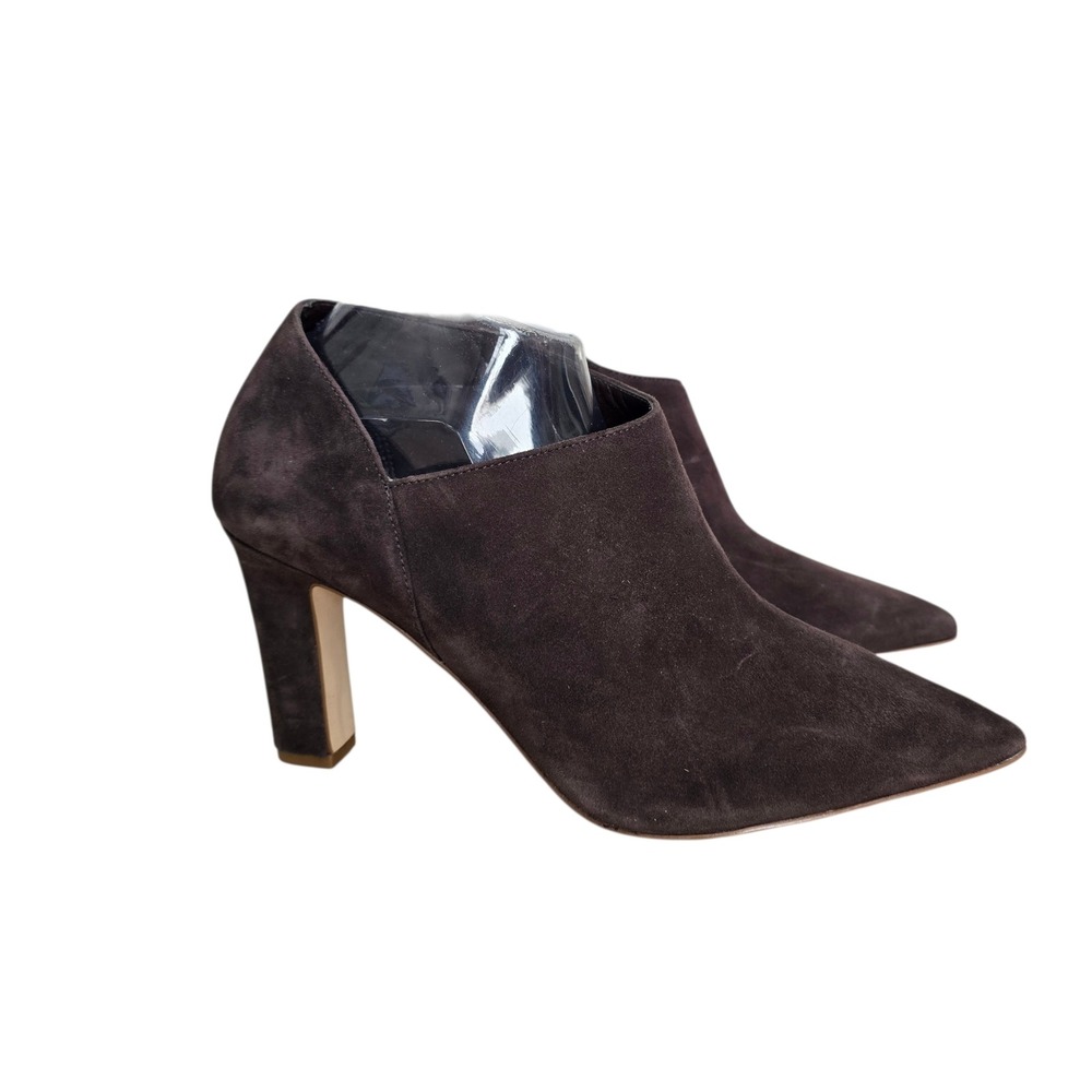 Cole Haan Grand 360 Brown Suede Pointed Toe Shootie Ankle Boots Womens 10B